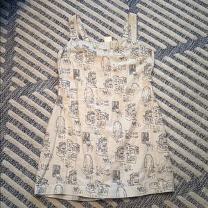 Abercrombie & Fitch Cream Graphic Dress
